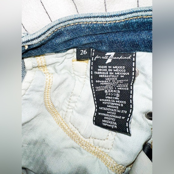 7 For All Mankind Kimmie Straight Leg Jeans Size 26 - Picture 6 of 6